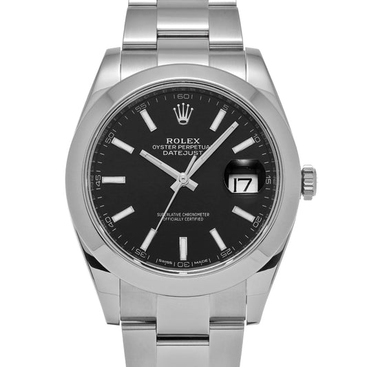 DATE JUST 41 126300 Random Serial Black ROLEX Men's [Pre-owned].