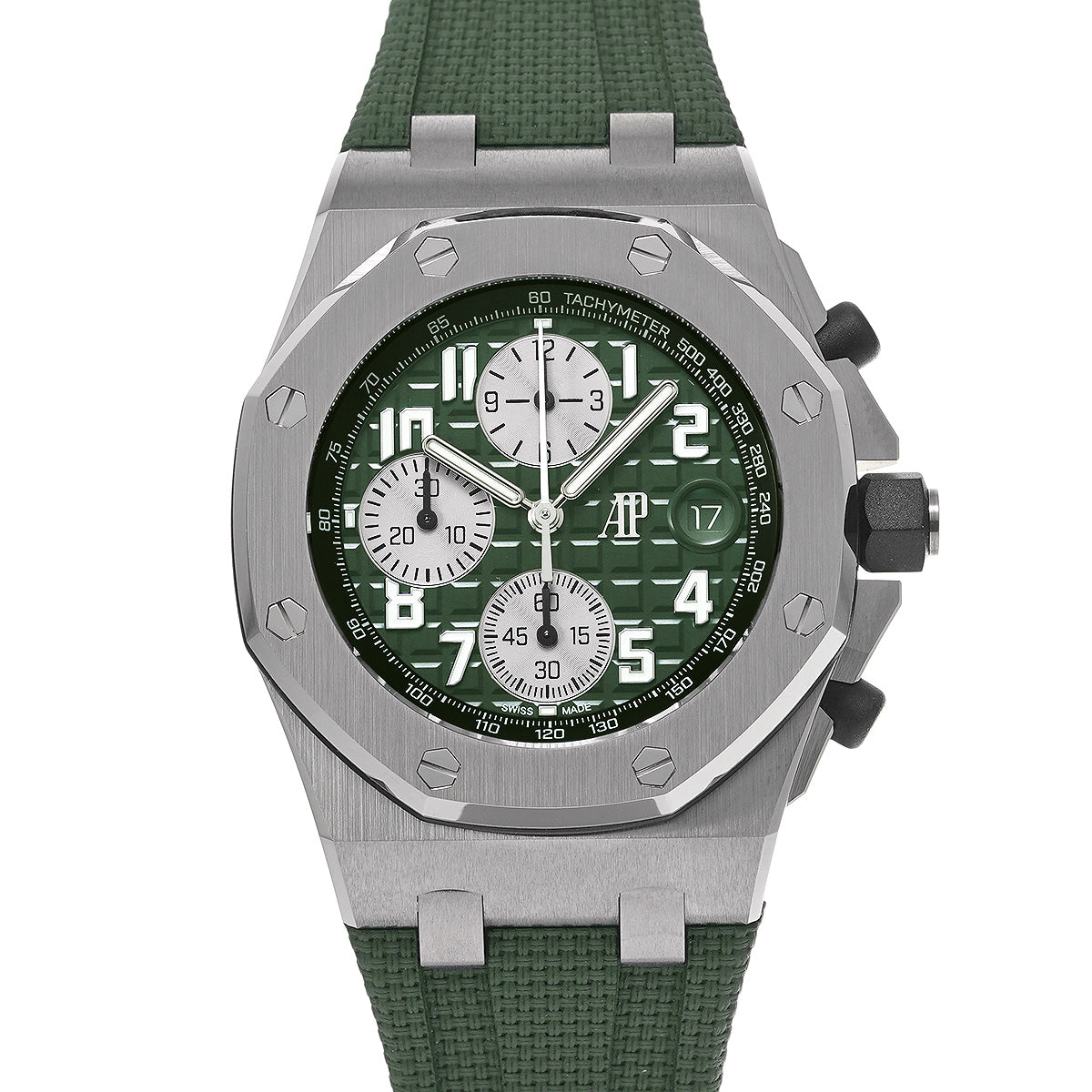 Royal Oak Offshore Chronograph 26238TI.OOA056CA.01 Green/Silver AUDEMARS PIGUET Mens [Pre-Owned]