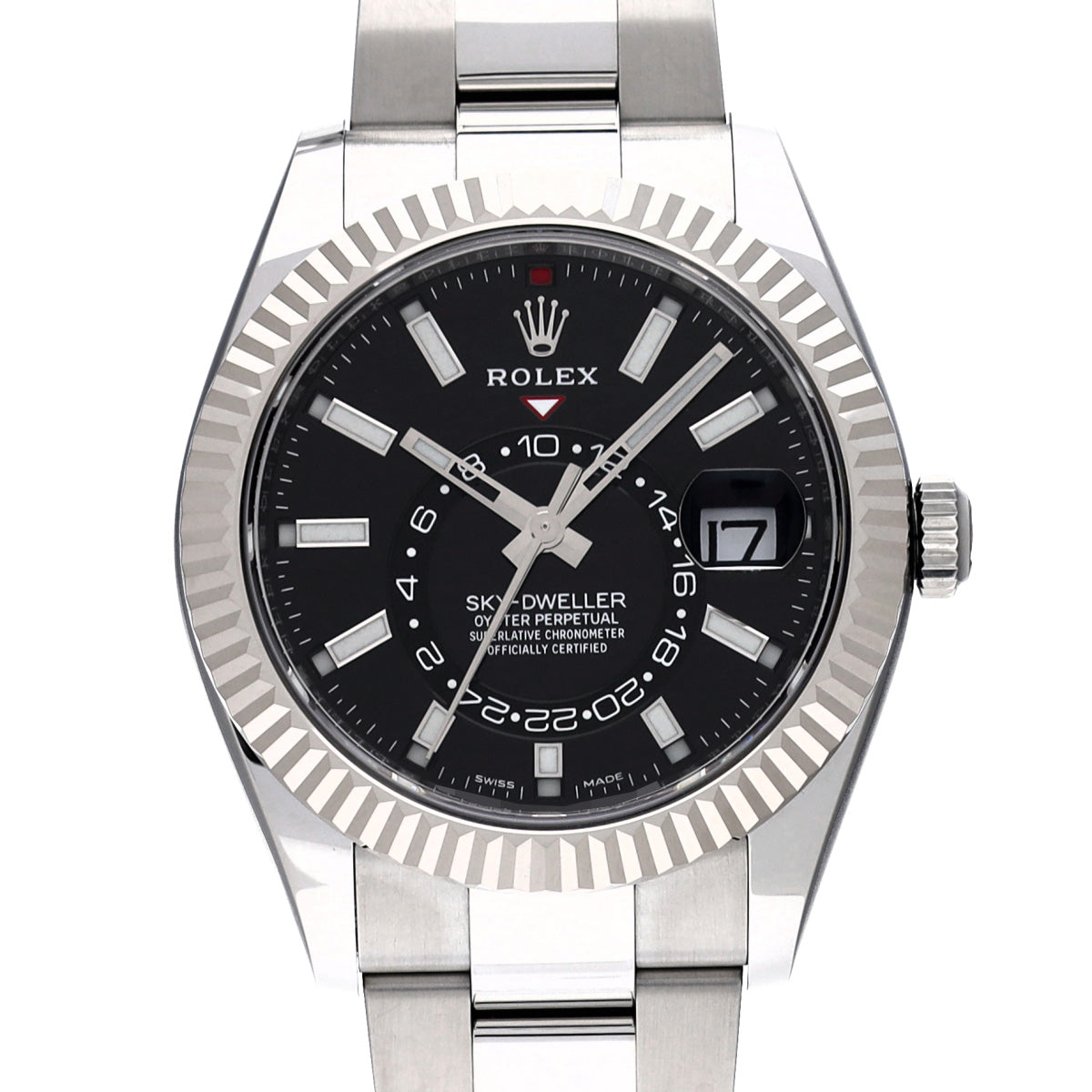 SKYDWELLER 326934 Random Serial Black ROLEX Men's [Pre-Owned].