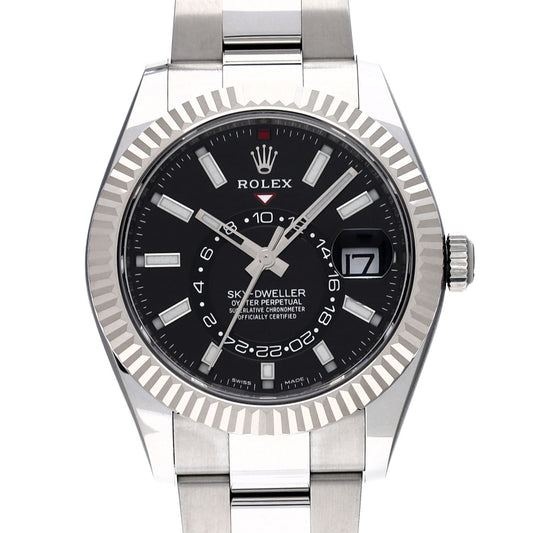 SKYDWELLER 326934 Random Serial Black ROLEX Men's [Pre-Owned].