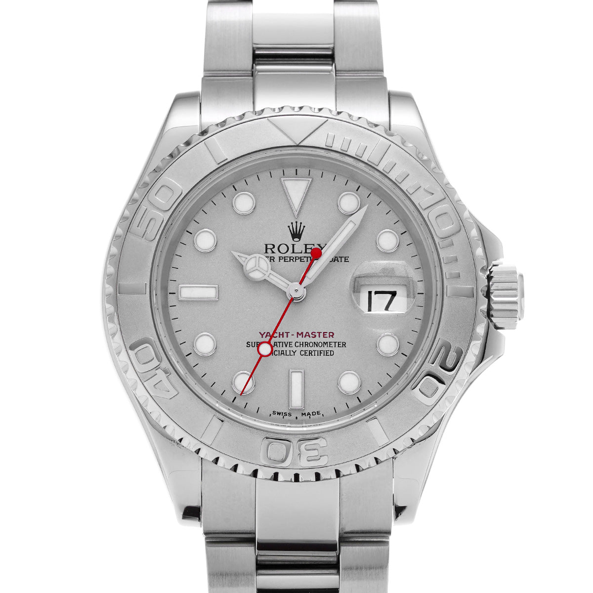 Yacht-Master Rhodium 16622 F (manufactured circa 2003) Gray ROLEX Men's [Pre-Owned].