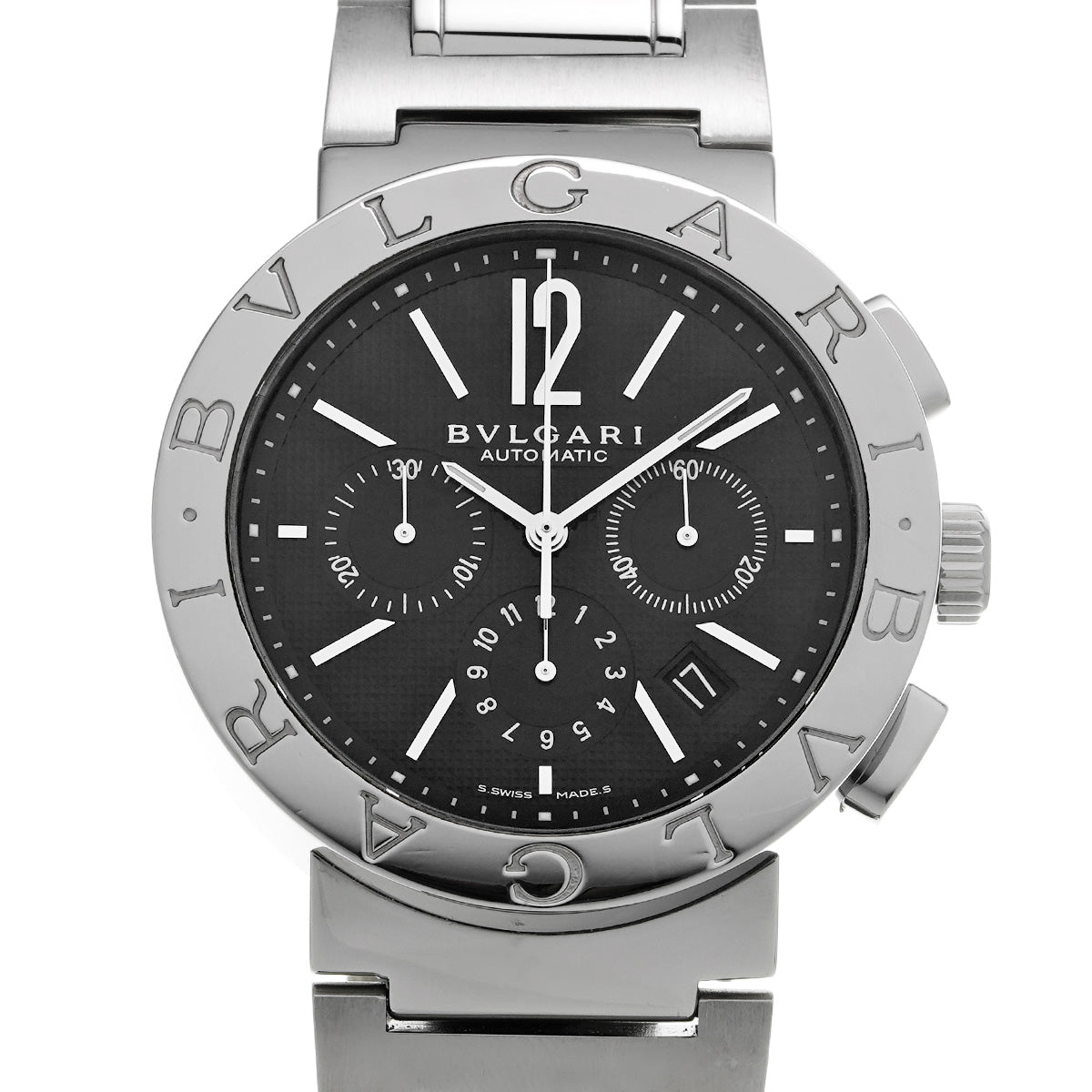 Bulgari Bulgari Chronograph BB42SSCH Black BVLGARI Men's [Pre-Owned].