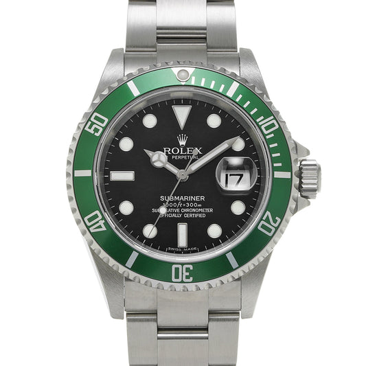 Submariner Date 16610LV D (manufactured circa 2005) Black ROLEX Men's [Pre-Owned].