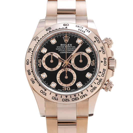 Cosmograph Daytona 116505G Random Serial Black/Diamond ROLEX Men's [Pre-Owned].