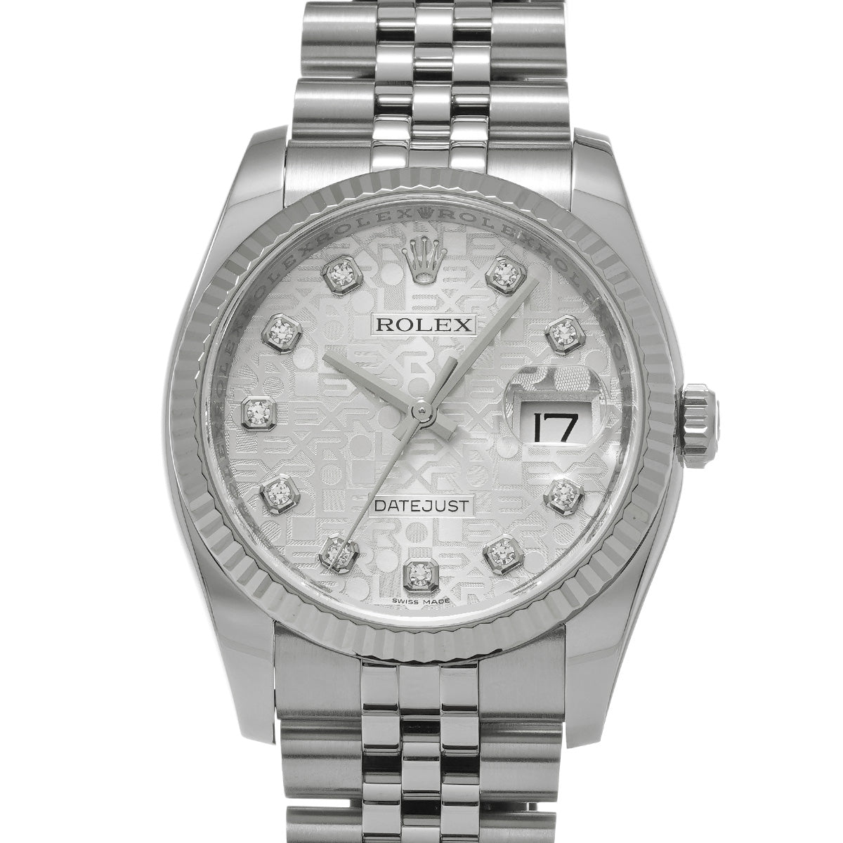 Datejust 36 116234G Random Serial Silver Computer/Diamond ROLEX Men's [Pre-Owned].