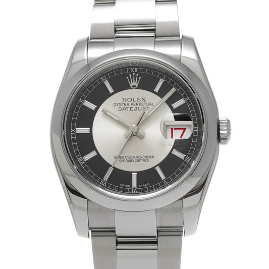 DATE JUST 116200 Random Serial Black/Silver ROLEX Men's [Pre-Owned].