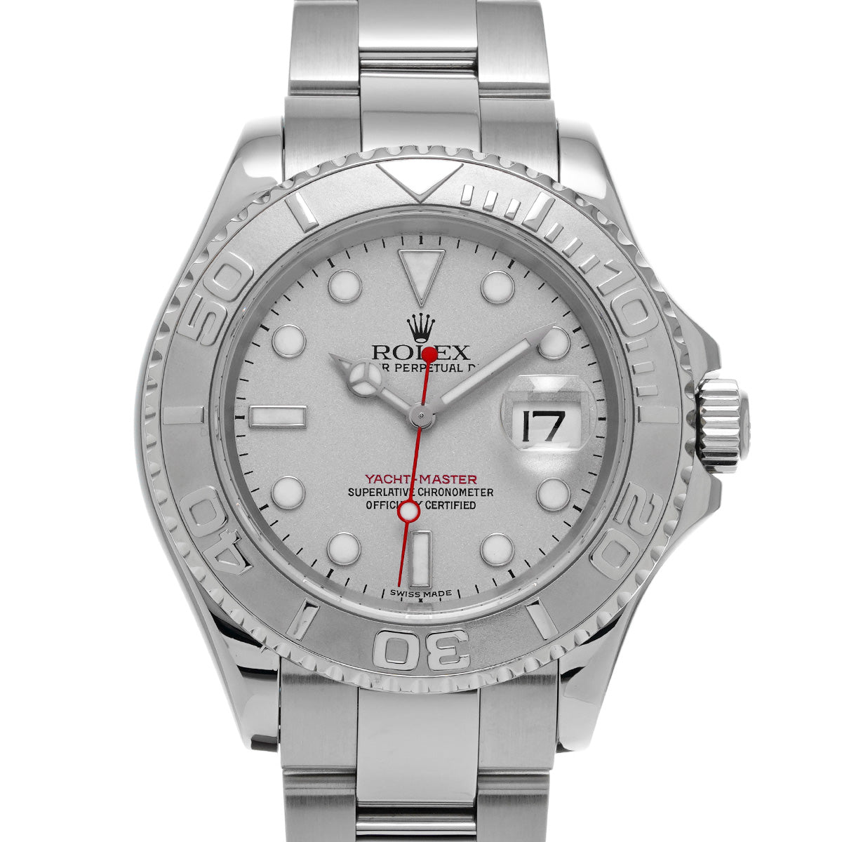 Yacht-Master Rhodium 16622 F (manufactured circa 2004) Gray ROLEX Men's [Pre-Owned].