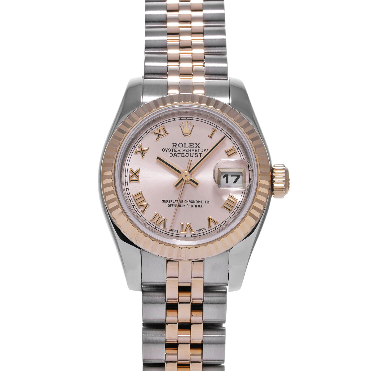 DATE JUST 179171 D (manufactured circa 2006) Pink ROLEX Ladies [Pre-Owned].