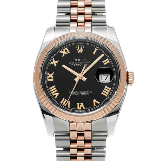 DATE JUST 116231 Random Serial Black ROLEX Men's [Pre-owned].