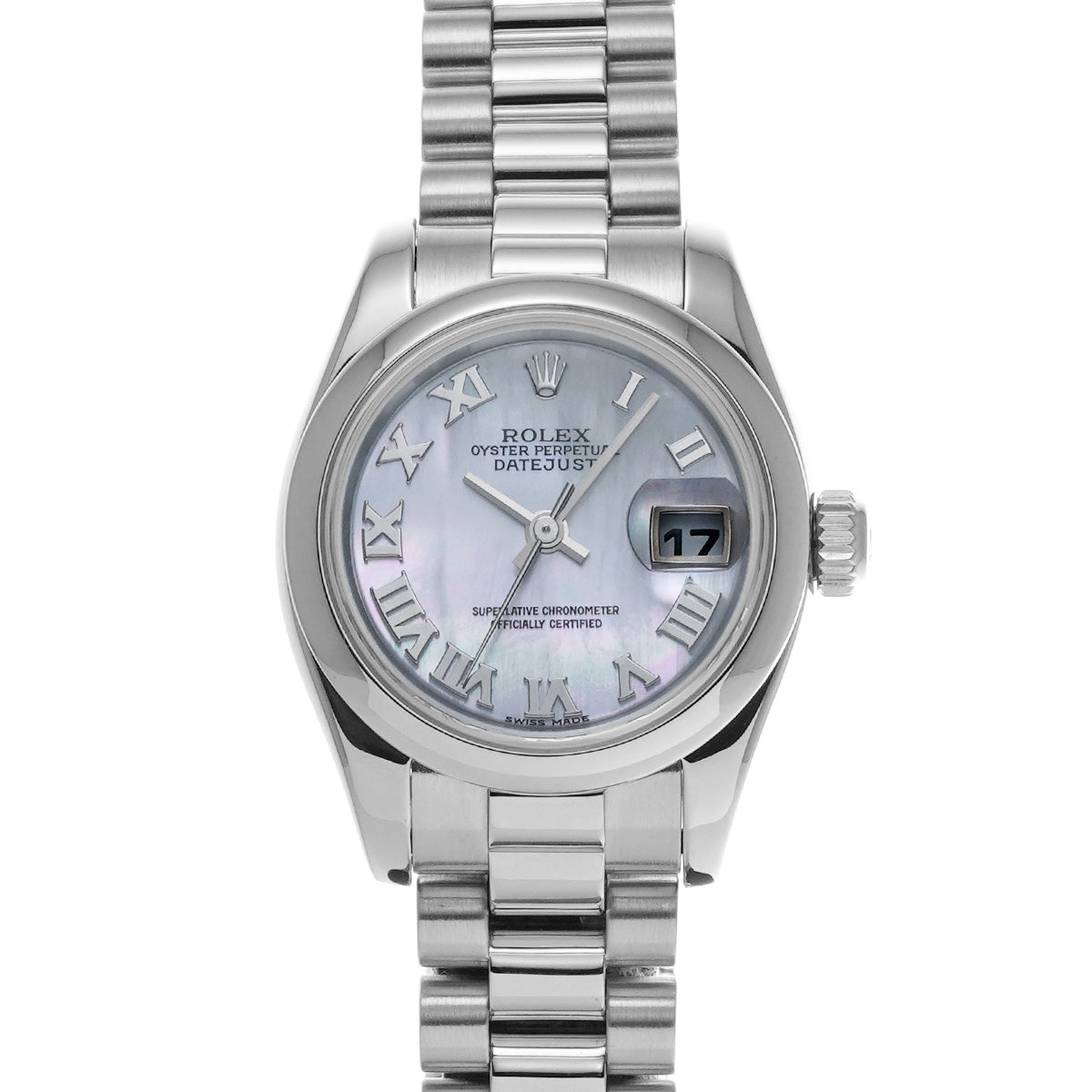 DATE JUST 179166NR White MOP ROLEX Ladies [Pre-Owned].