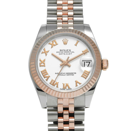 DATE JUST 31 178271 Random Serial White ROLEX Unisex [Pre-owned].