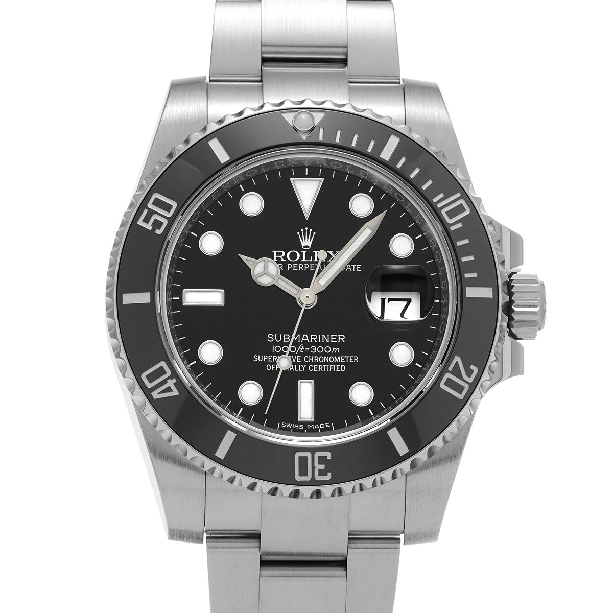 Submariner Date 116610LN Random Serial Black ROLEX Men's [Pre-Owned].