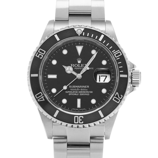 Submariner Date 16610 Z (manufactured circa 2007) Black ROLEX Men's [Pre-Owned].