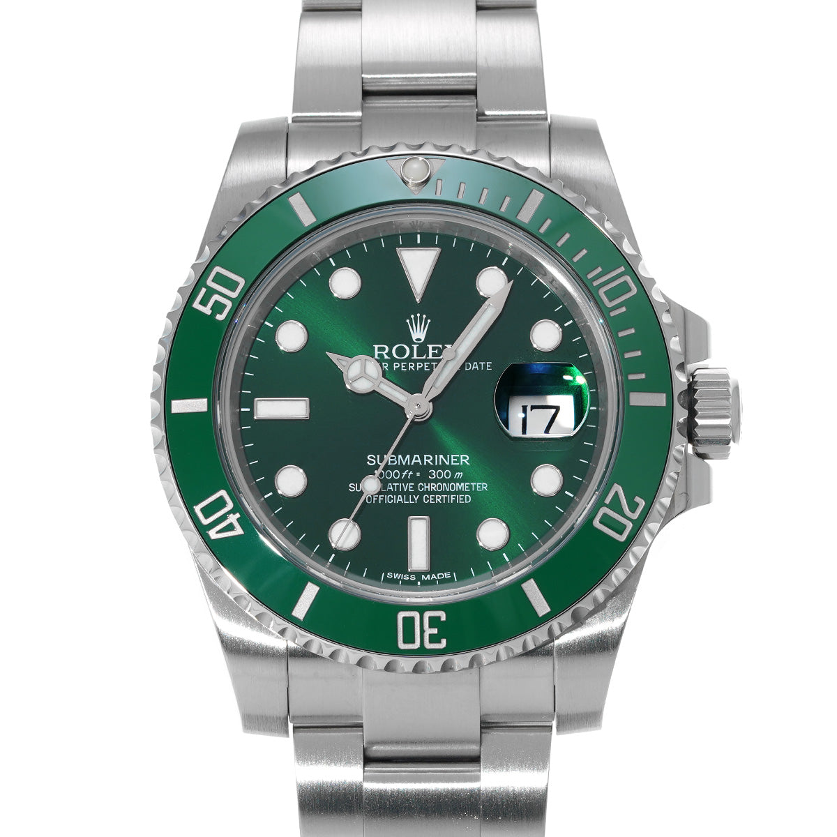 Submariner Date 116610LV Random Serial Green ROLEX Men's [Pre-Owned].