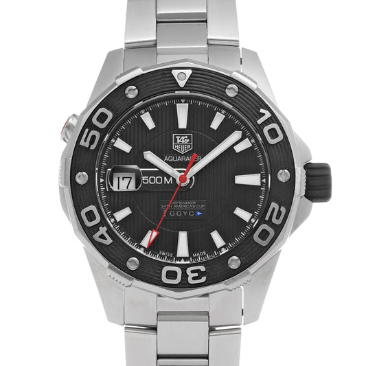 Aquaracer Calibre 5 America's Cup WAJ2119.BA0870 Black TAG HEUER Men's [Pre-Owned]