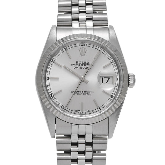 Datejust 16234 W (made around 1995) Silver ROLEX Men's [Pre-owned].