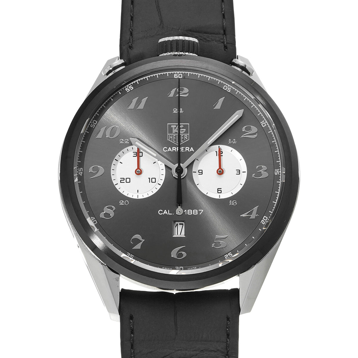 CARRERA Calibre 1887 Chronograph 100th Japan Limited Edition 200 pieces CAR2C14.FC6327 Gray/Silver TAG HEUER Mens [Pre-Owned]