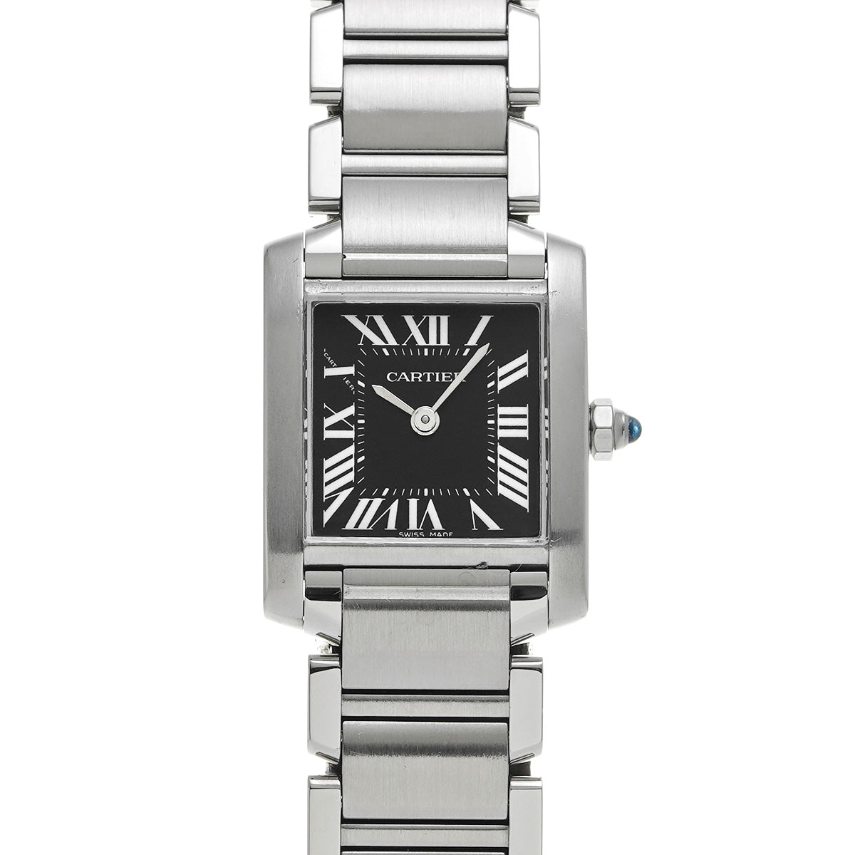 Tank Francaise SM W51026Q3 Black CARTIER Ladies [Pre-owned]