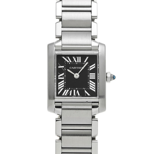 Tank Francaise SM W51026Q3 Black CARTIER Ladies [Pre-owned]
