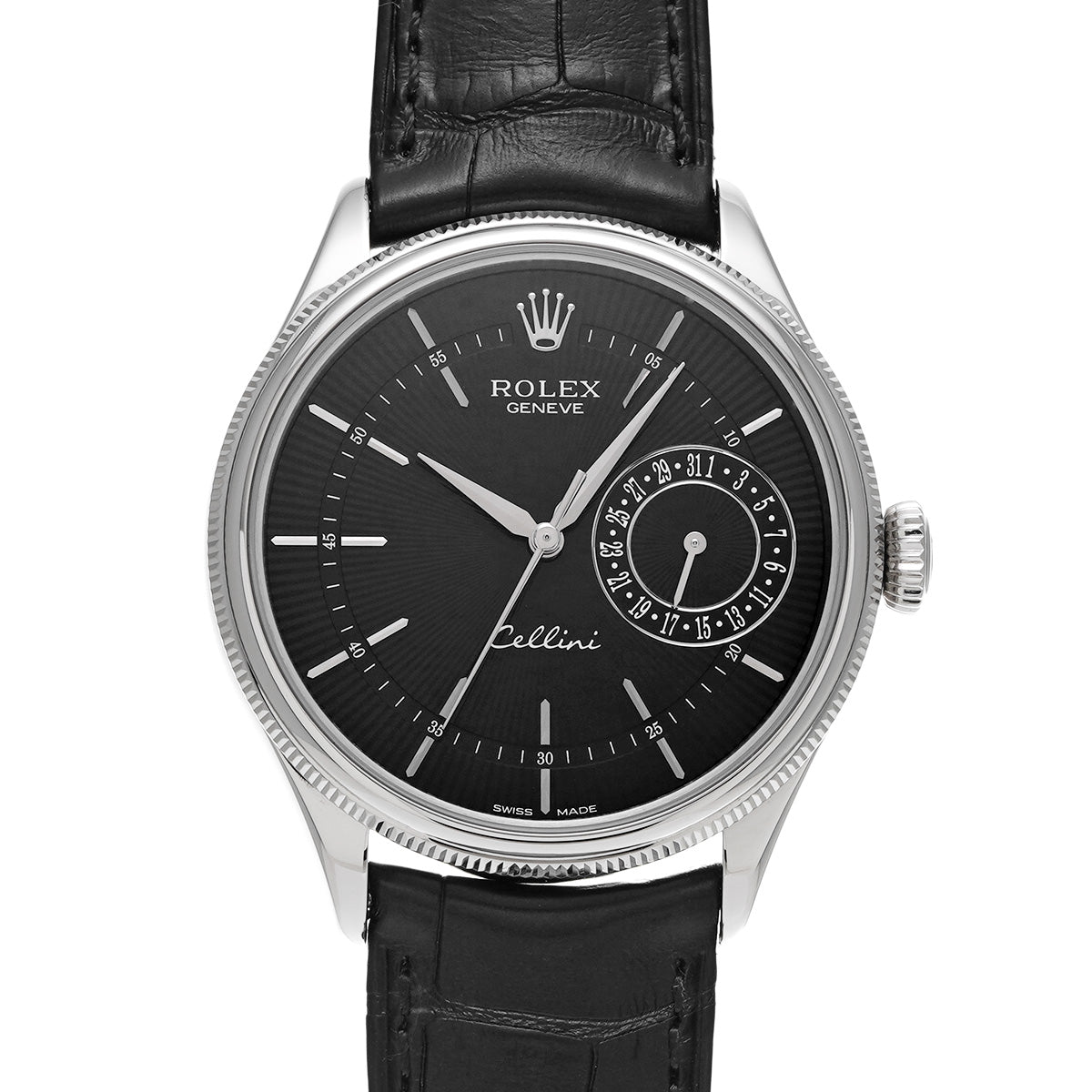 Cellini Date 50519 Random Serial Black ROLEX Men's [Pre-owned].