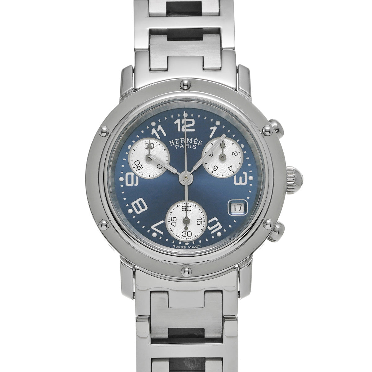 Clipper Chronograph CL1.310 Blue HERMES Ladies [Pre-Owned].