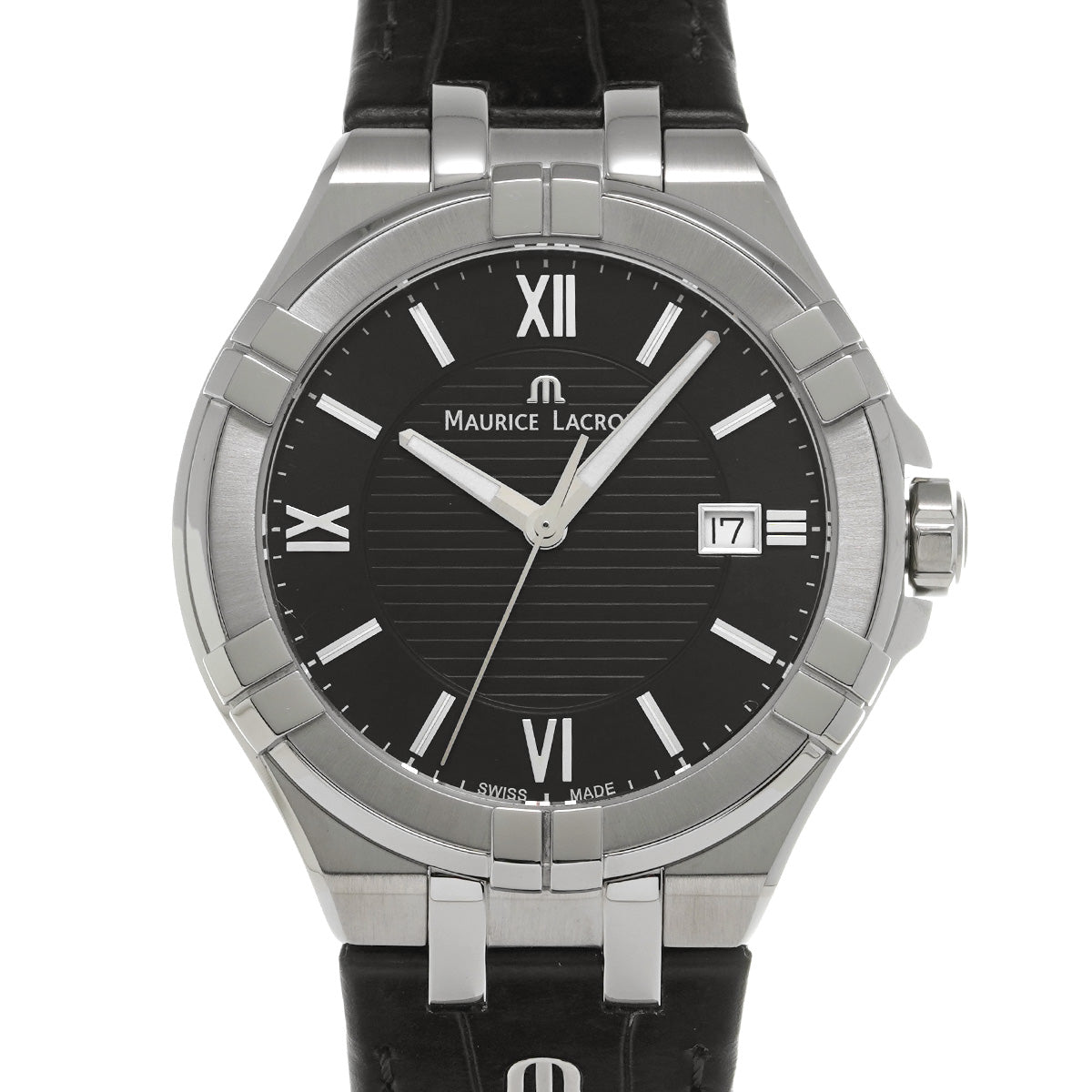 AI1008-SS001-330-1 Icon Date Black/anthracite Maurice Lacroix Men's [Pre-Owned].