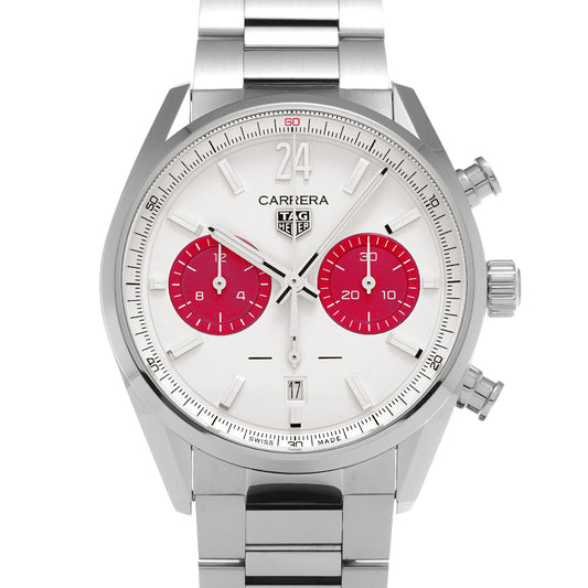 CARRERA Chronograph Japan Limited Edition Limited to 240 pieces CBN201M.EA0016 White/Red TAG HEUER Men's [Pre-Owned].