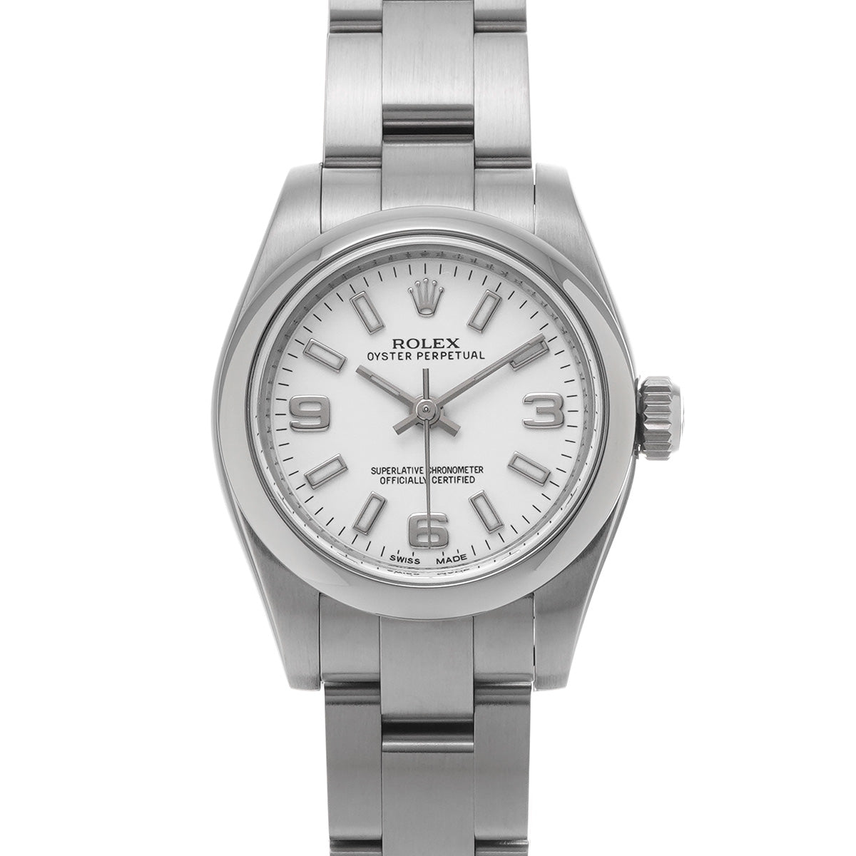 Oyster Perpetual 26 176200 G (manufactured circa 2012) White ROLEX Ladies [Pre-Owned].