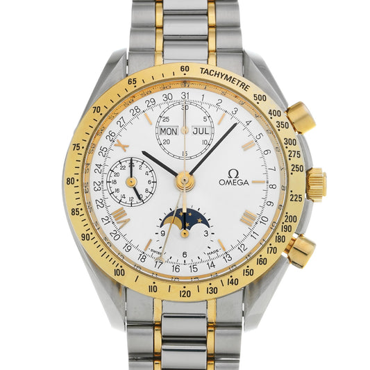 Speedmaster Triple Calendar Moonphase 3331.20 White OMEGA Men's [Pre-Owned].