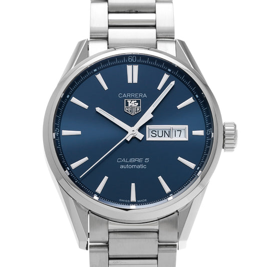 CARRERA Calibre 5 Day Date WAR201E.BA0723 Blue TAG HEUER Men's [Pre-Owned].