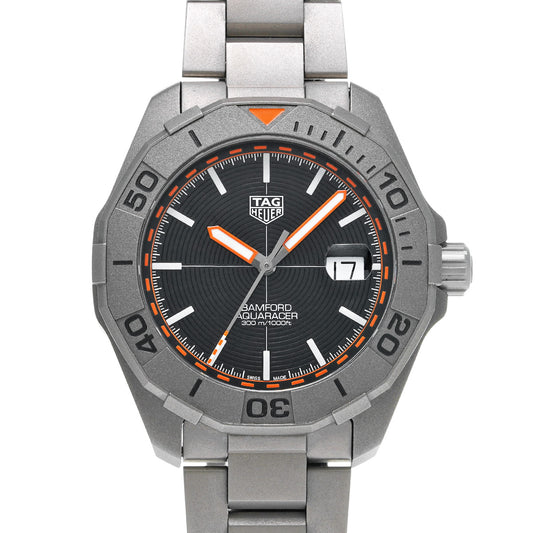 Aquaracer Calibre 5 Bamford WAY208F.BF0638 Black TAG HEUER Men's [Pre-Owned].