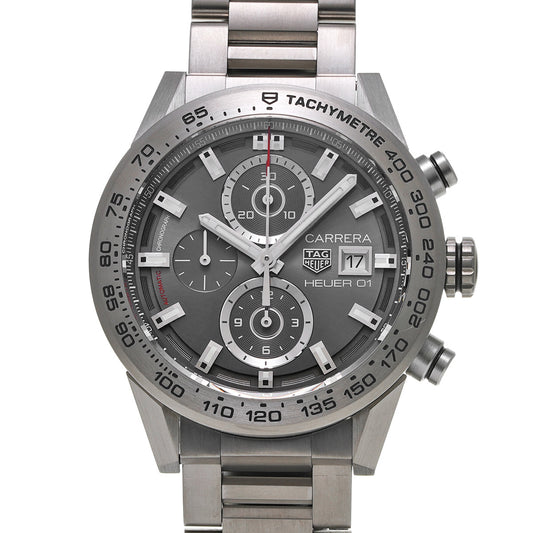 CARRERA CALIBRE HEUER 01 Chronograph CAR208Z.BF0719 Gray TAG HEUER Men's [Pre-Owned].