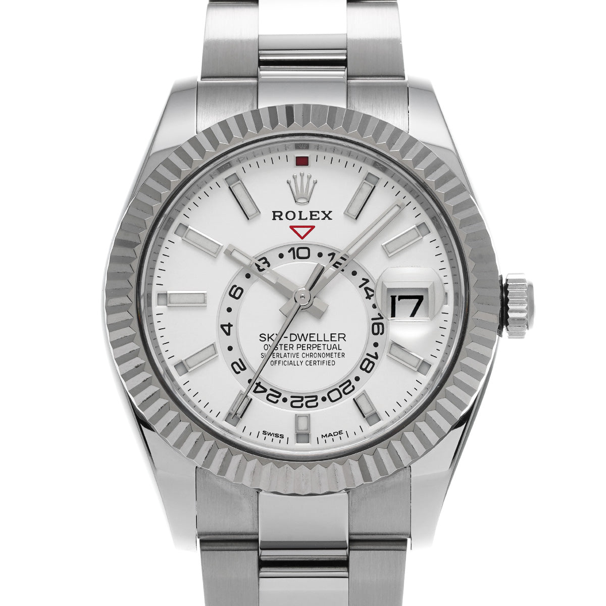 SKYDWELLER 326934 Random Serial White ROLEX Men's [Pre-Owned].