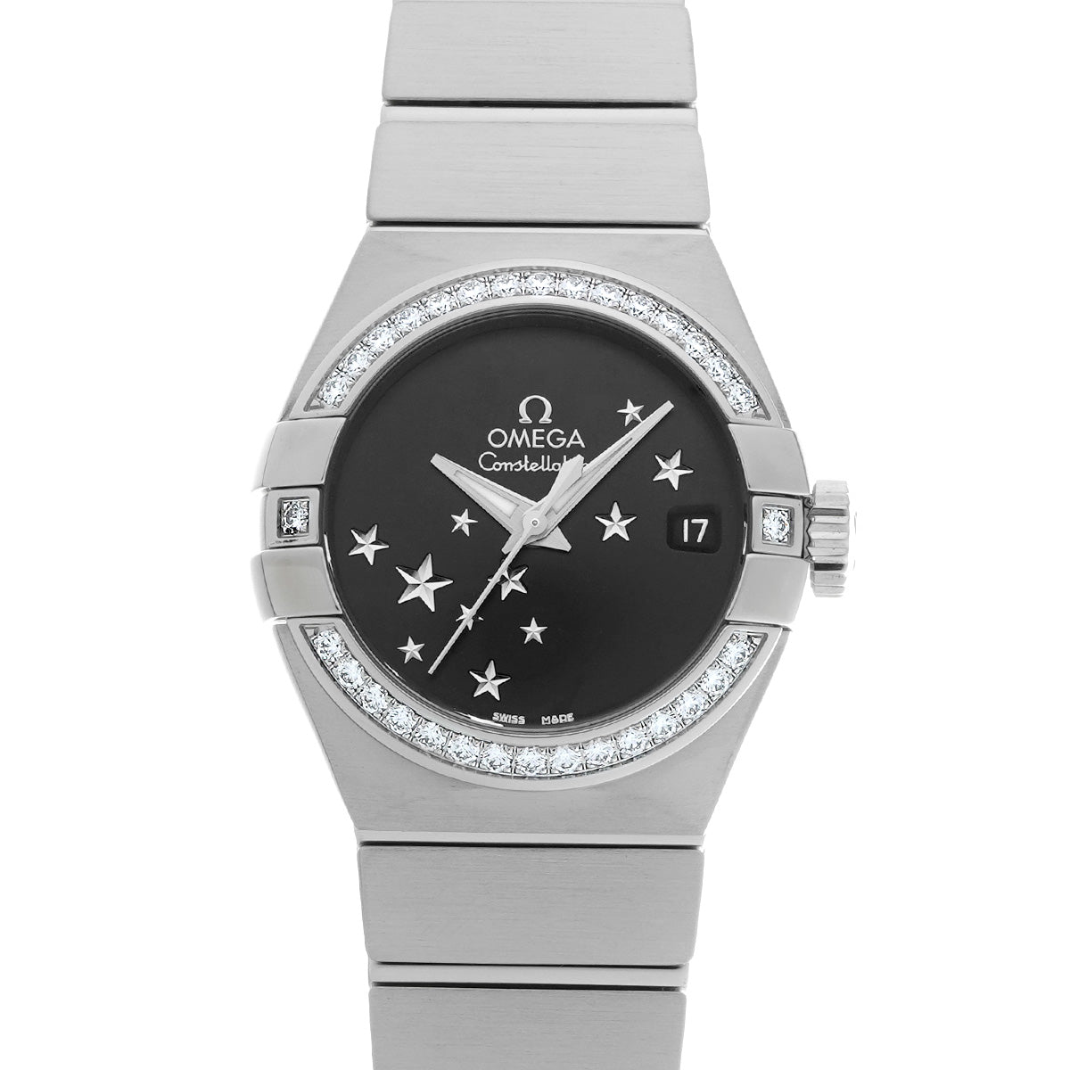 Constellation Blush Chronometer 123.15.27.20.01.001 Black/Diamond OMEGA Ladies [New]