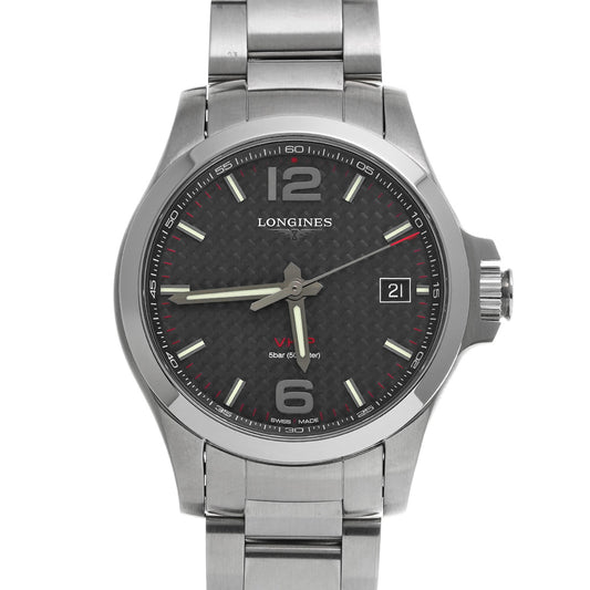 Conquest V.H.P L3.716.4.66.6 Black LONGINES Men's [Pre-Owned].