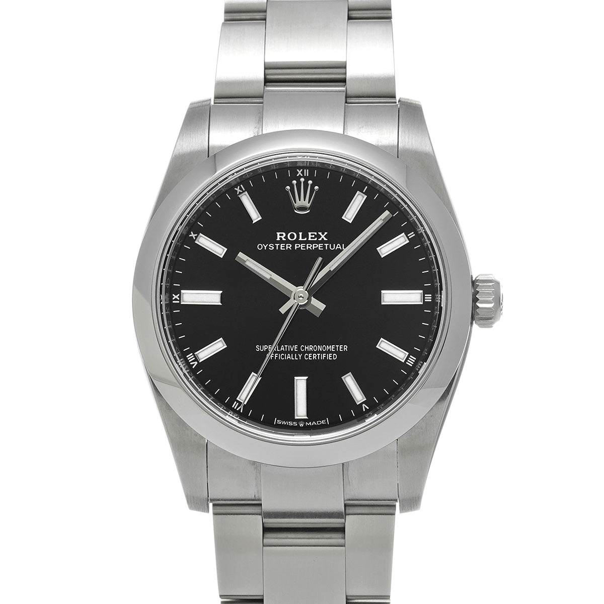 Oyster Perpetual 34 124200 Random Serial Black ROLEX Unisex [Pre-owned].