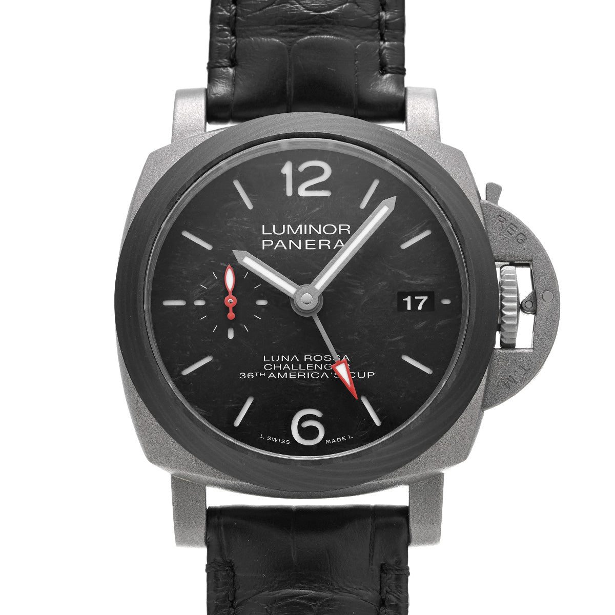 Luminor Luna Rossa GMT PAM01096 W (manufactured in 2020) Black PANERAI Men's [Pre-Owned].