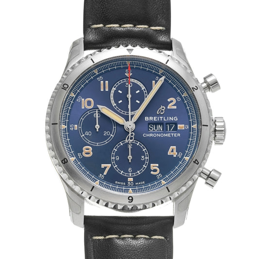 Aviator 8 Chronograph 43 A13316101C1X2 Blue BREITLING Men's [Pre-Owned].