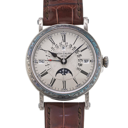 Grande Complication Perpetual Calendar 5160G-001 Silver PATEK PHILIPPE Men's [Pre-Owned].