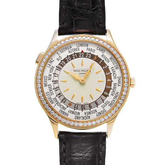 Complication World Time 7130R-001 Silver/Guilloche PATEK PHILIPPE Ladies [Pre-owned]