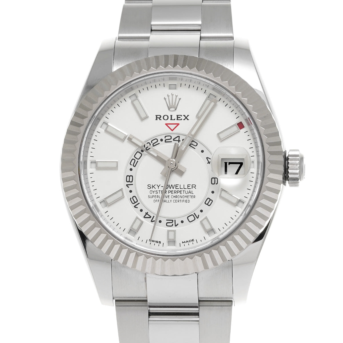 SKYDWELLER 326934 Random Serial White ROLEX Men's [Pre-Owned].