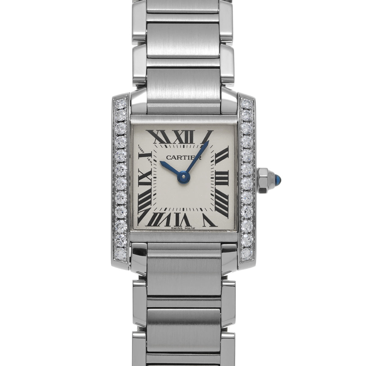 Tank Francaise SM W4TA0008 Silver CARTIER Ladies [Pre-owned]