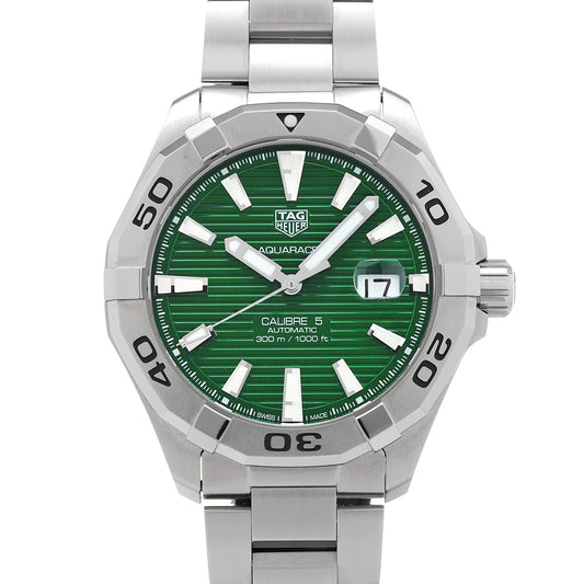 Aquaracer Calibre 5 WAY2015.BA0927 Green TAG HEUER Men's [Pre-Owned].