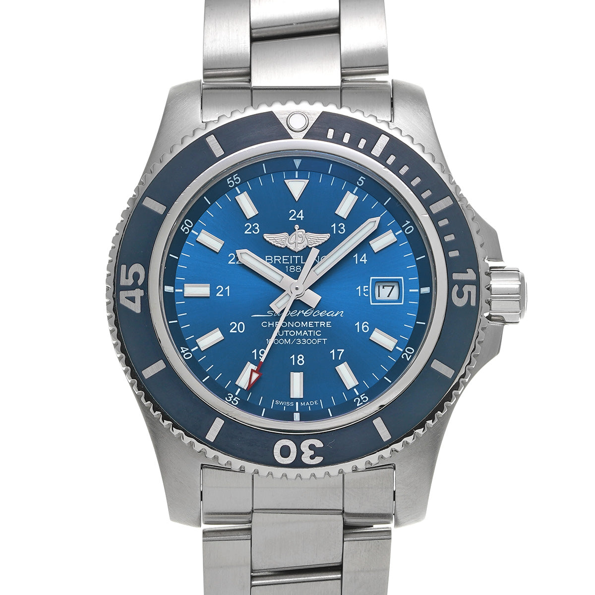 Super Ocean II 44 Japan Edition A17392D8/CA09 Blue BREITLING Men's [Pre-Owned].