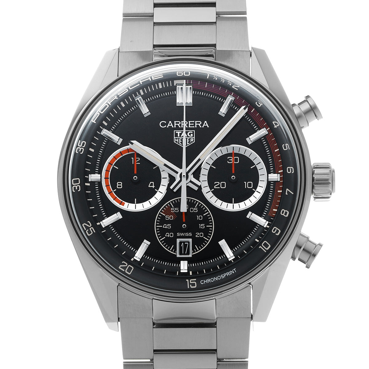 CARRERA Calibre TH20-08 Chronosprint x Porsche Rallye, Limited Edition of 911 pieces CBS2015.EB0381 Black TAG HEUER Men's [Pre-Owned].