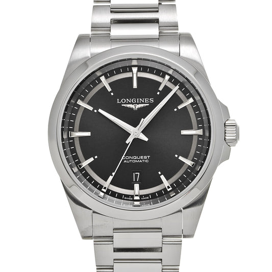 Conquest L3.830.4.52.6 Black LONGINES Men's [Pre-Owned].