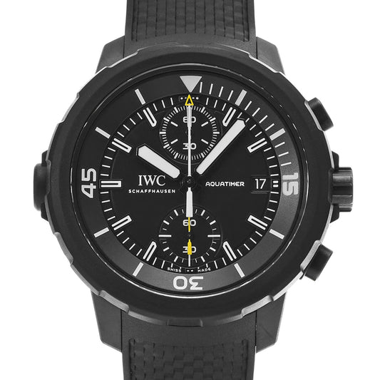 Aquatimer Chronograph Galapagos Island IW379502 Black IWC Men's [Pre-Owned]