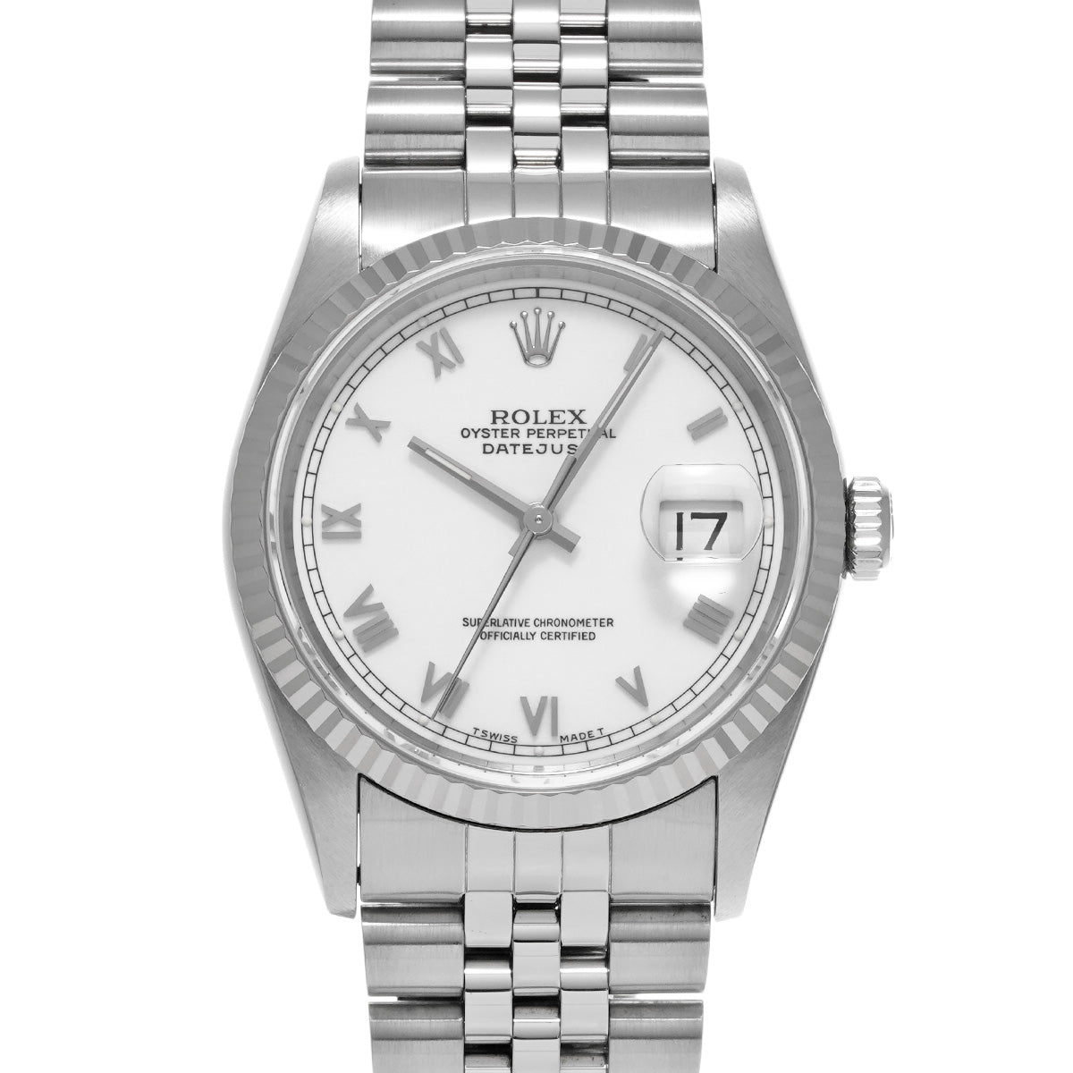 DATE JUST 16234 S (made around 1994) White ROLEX Men's [Pre-Owned].