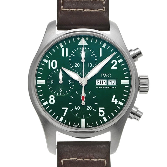 Pilot's Watch Chronograph IW388103 Green IWC Men's [Pre-Owned]