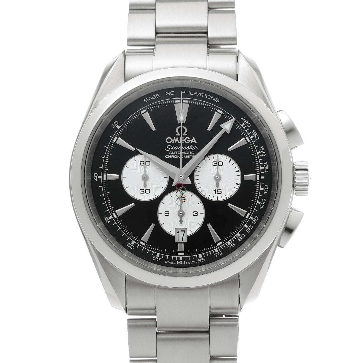 Seamaster Aqua Terra Chronograph 2008 Beijing Olympics 221.10.42.40.01.001 Black/Silver OMEGA Mens [Pre-owned]